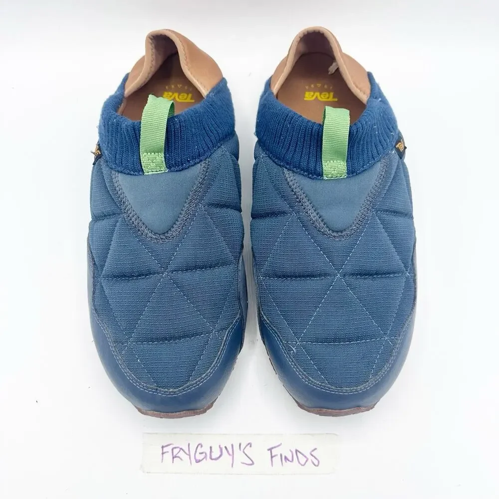 Teva Men's Sz 11 Blue ReEmber Ember Moc Moccasins Quilted Slip On Shoes 1125472
